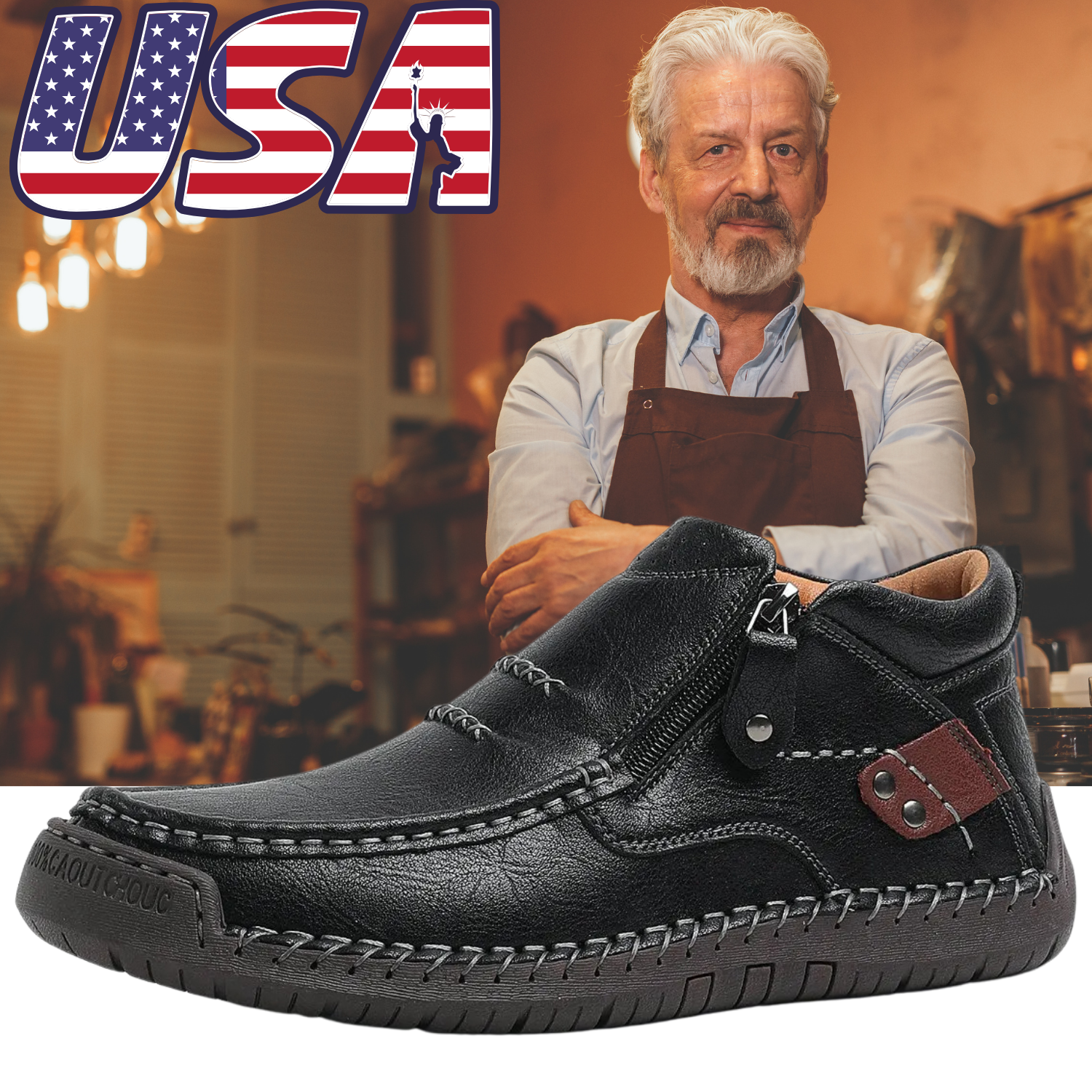 ⏰Limited Time Sale 70% OFF-Men’s Premium Leather Slip