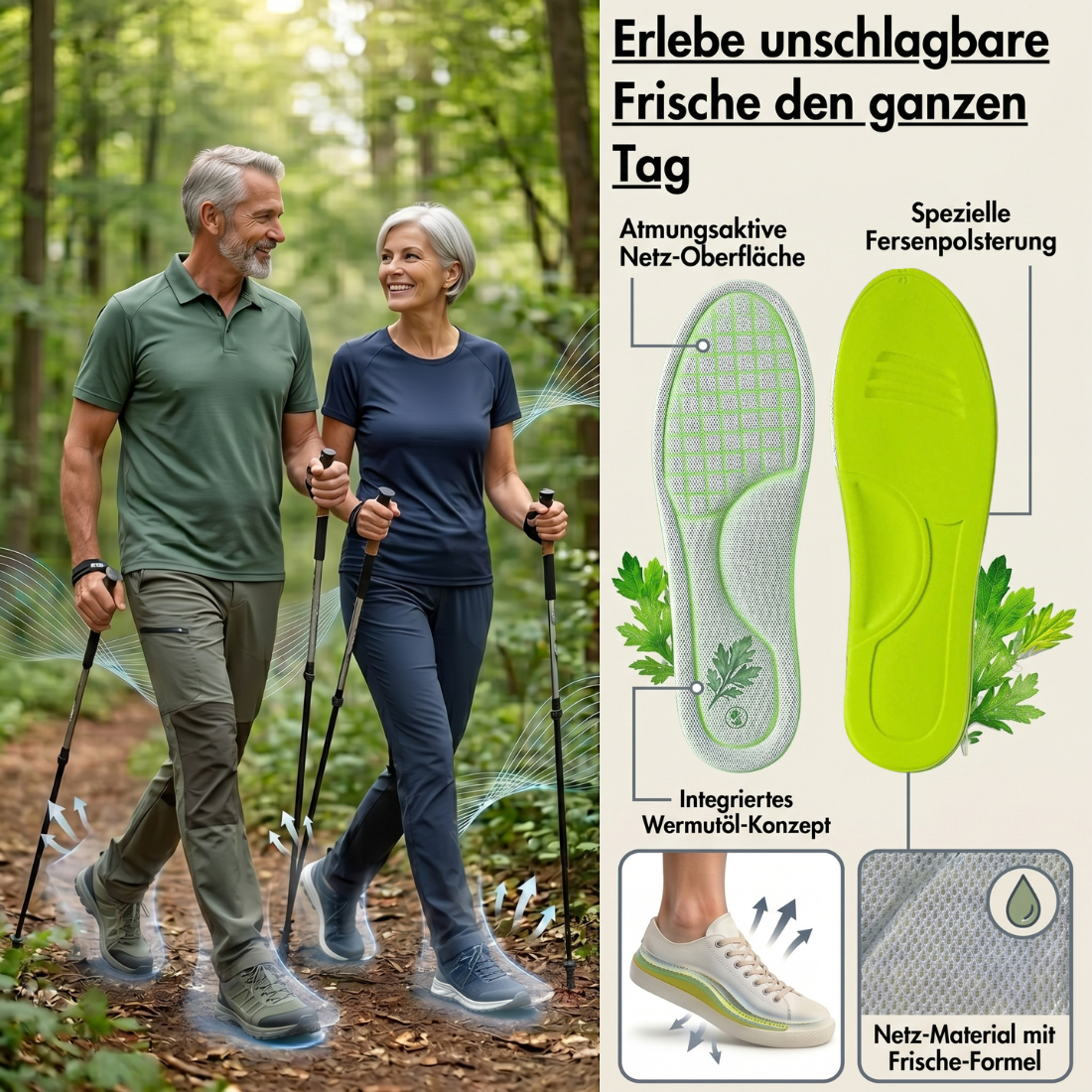 DRYFIT - 5D Insole: Antibacterial & Sweat-Absorbing