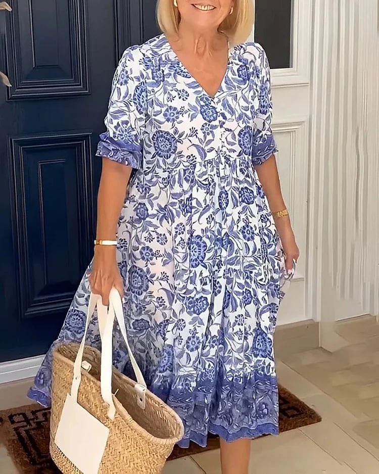 New Style-49%OFF🔥V-neck Bohemian Dress