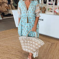 Mana™ | Chic Floral V-Neck Dress