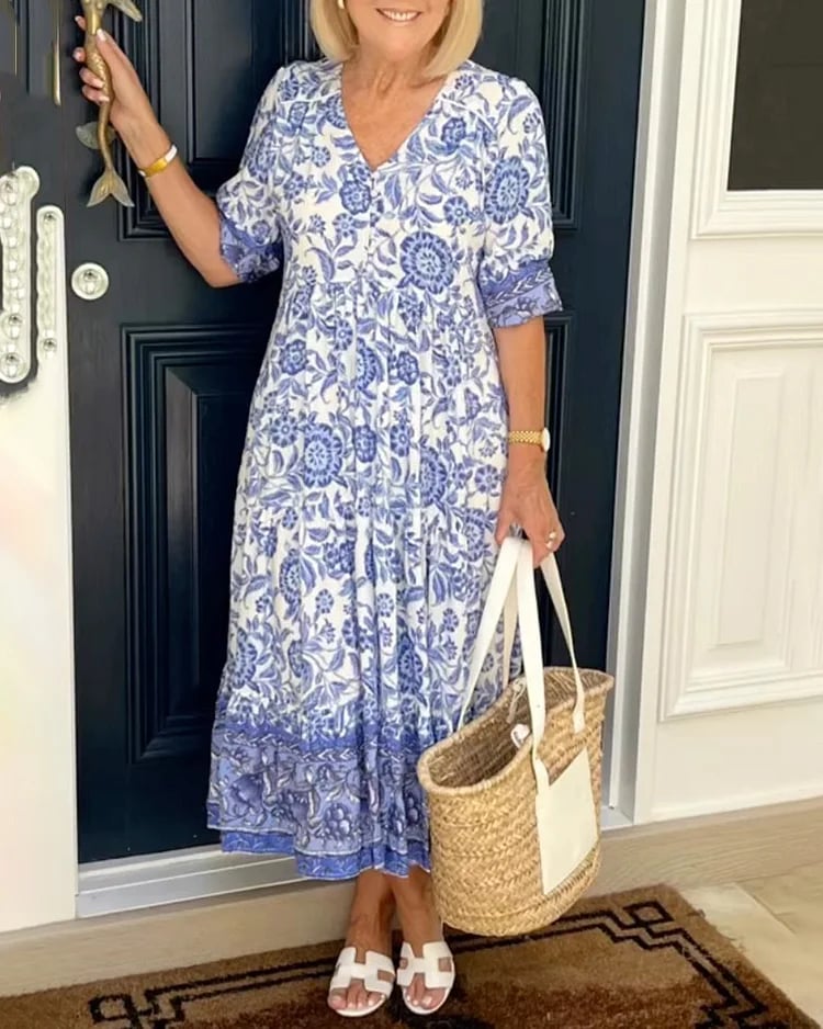 New Style-49%OFF🔥V-neck Bohemian Dress