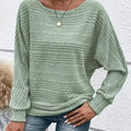 ⏰Hot Sale-Women's Soft Solid Batwing Sleeve Pullover Long Sleeve Top(Buy 2 Free Shipping)