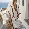 Women'S Loose Contrast Striped Dress