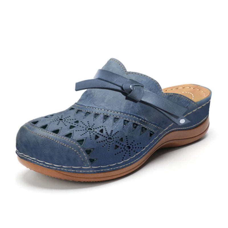 Last day 70% off-Women’s Bowknot Wedge Sandals – Arch Support & Everyday Comfort