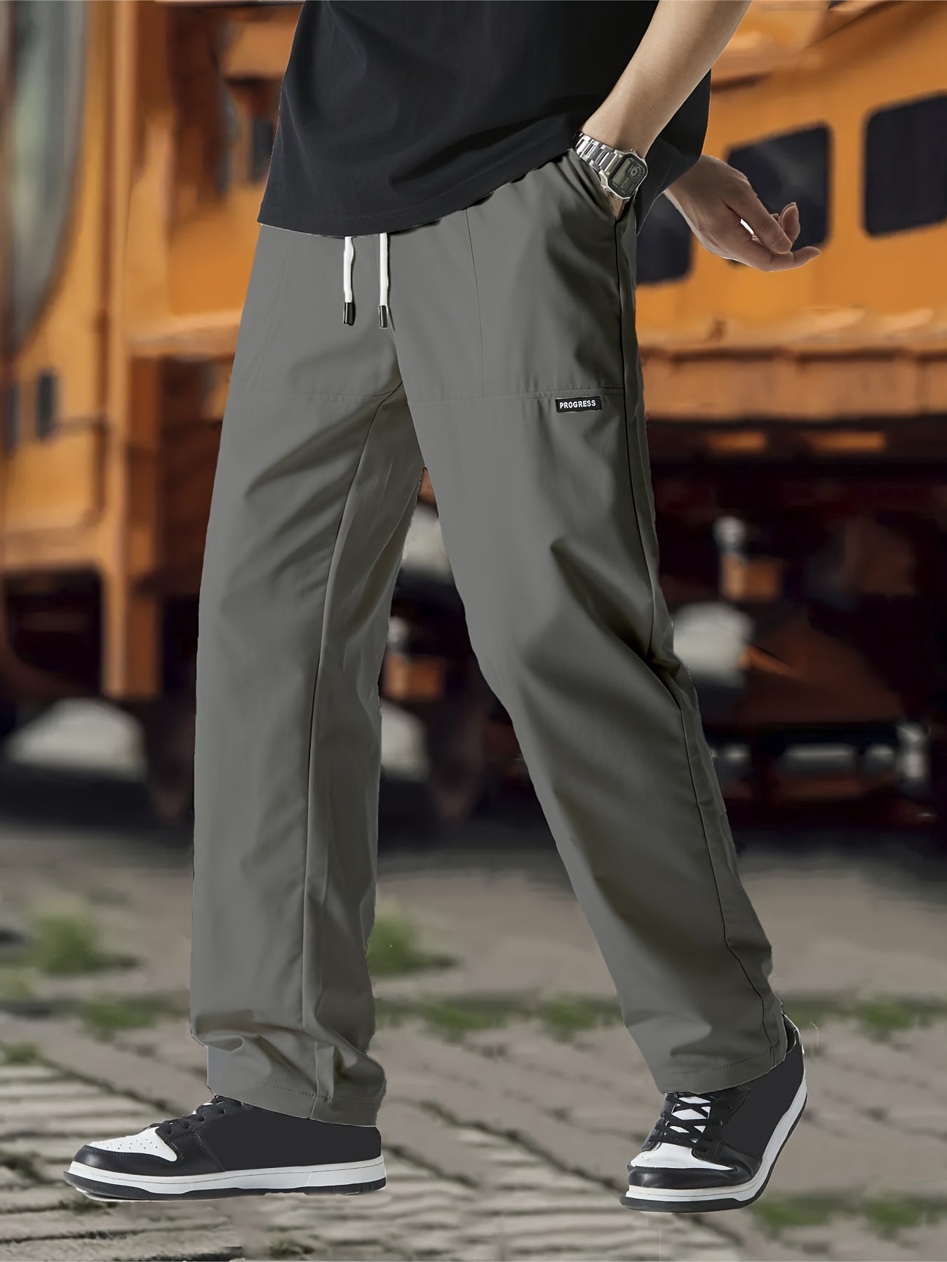Straight-Leg Drawstring Joggers