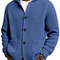 Autumn And Winter Solid Color Stand Collar Knitted Sweater Jacket