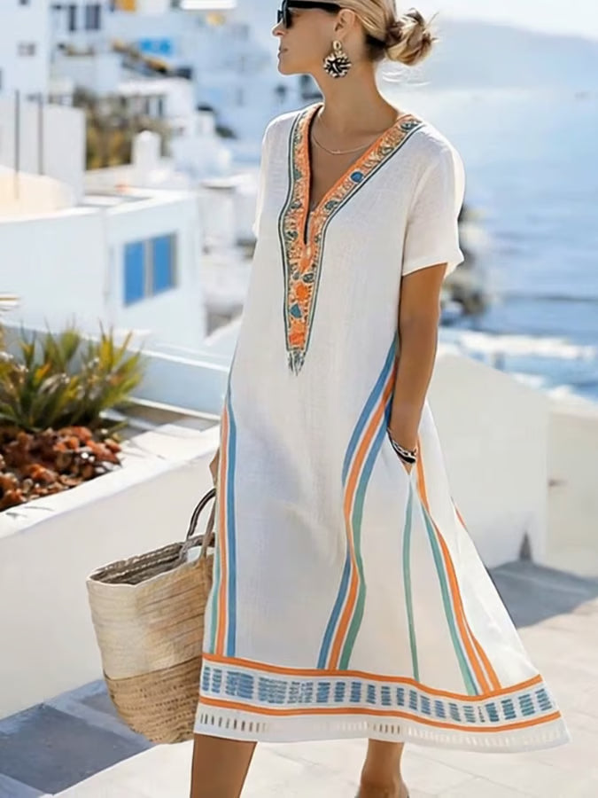 Women'S Casual Solid Color  Dress
