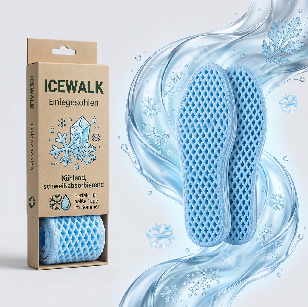 ICEWALK – Summer Insoles: Sweat-Absorbing & Cooling
