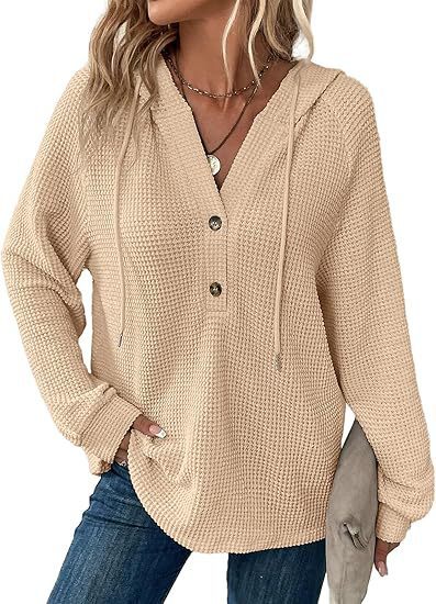🔥Last day 70% off🔥-Women's Soft Solid Color Henley Collar Sweater Top