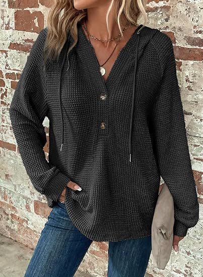 🔥Last day 70% off🔥-Women's Soft Solid Color Henley Collar Sweater Top