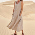 🔥   Promotion 49% OFF 🔥Women's Sleeveless Cotton Dress- Buy 2 Free Shipping