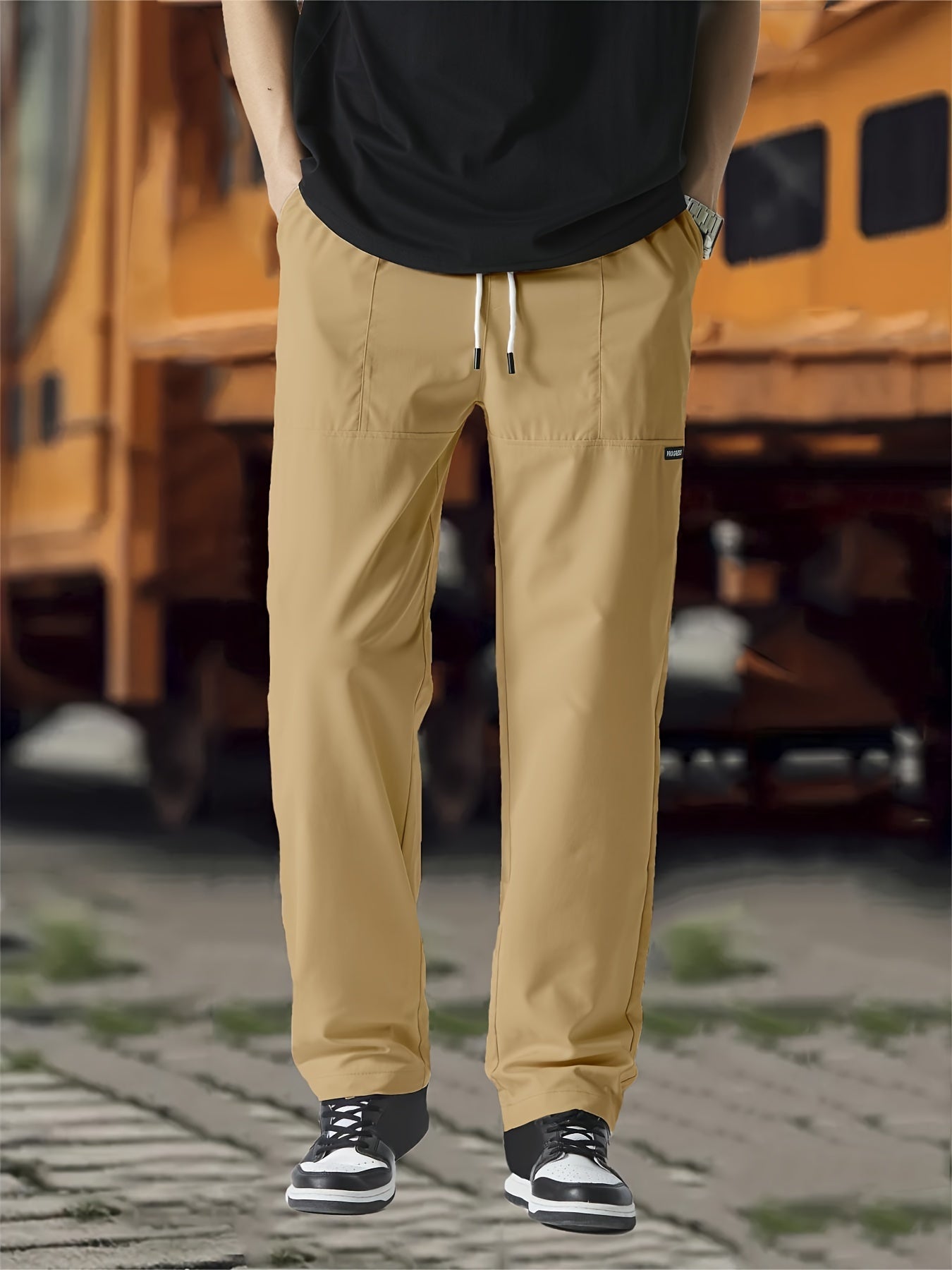 Straight-Leg Drawstring Joggers