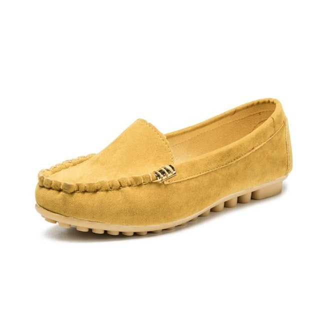 🔥Hot Sale🔥Round-Toe Flats,Breathable Orthopedic Slip On Walking Shoes