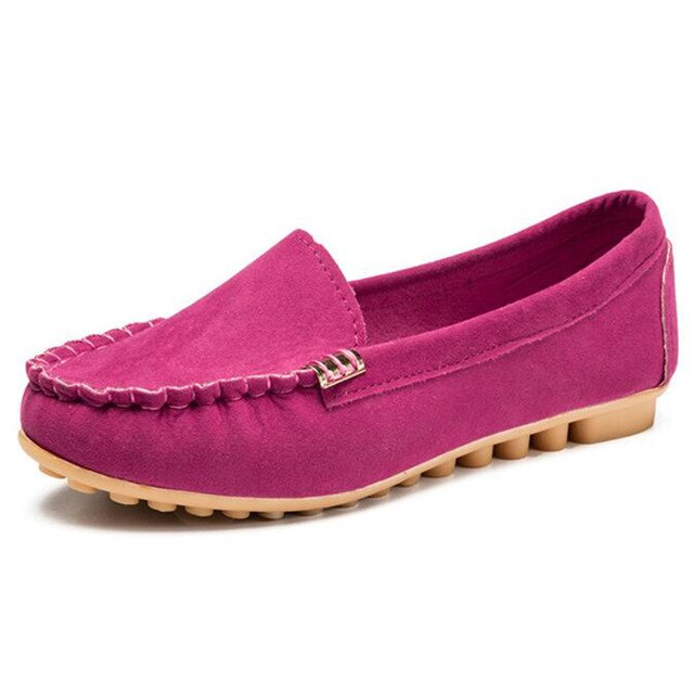 🔥Hot Sale🔥Round-Toe Flats,Breathable Orthopedic Slip On Walking Shoes